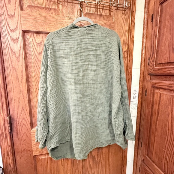 NATURAL LIFE Olive Green Textured Cardigan - Picture 2 of 6